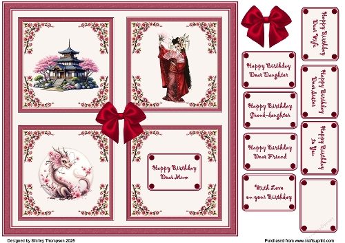 8 x 8 oriental quick card front