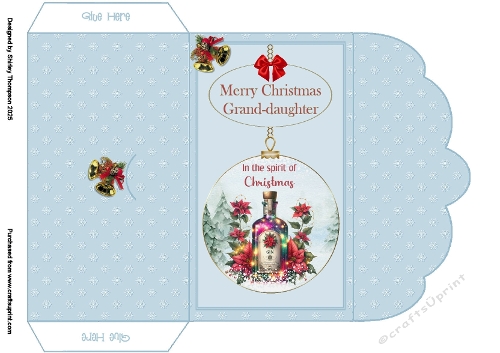 Spirit of Christmas bauble money wallet (Grand-daughter).