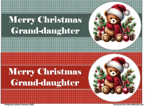 Pair of large DL toppers (Grand-daughter).