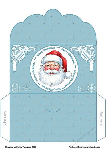 Starry night Santa money wallet.