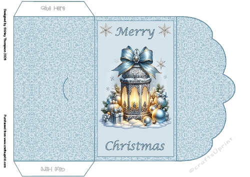 Blue lantern money wallet.