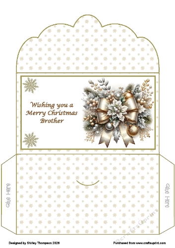 Large bow & baubles money wallet (Brother).
