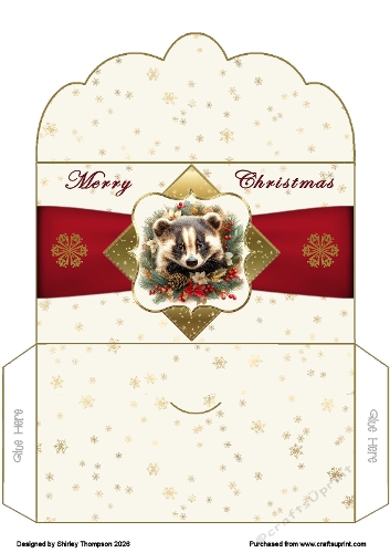 Badger scalloped edged money wallet.
