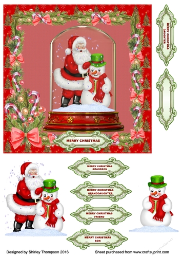 Santa snowglobe