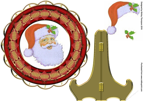 Santa plate and stand