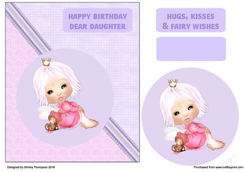 Little fairy birthday card