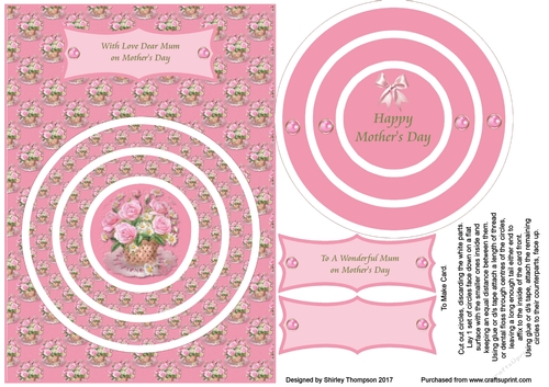 A5 Mothers Day Spinner Card