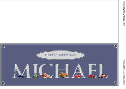 Large DL name card (Michael).