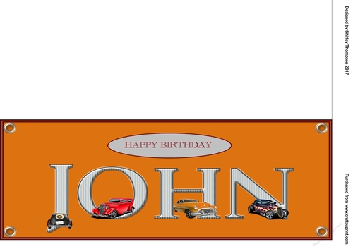Large DL name card (John).