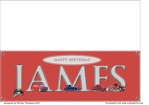 Large DL name card (James)
