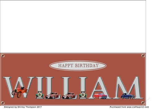Large DL name card (William)