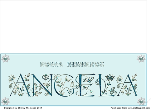 Large DL name card (Angela).