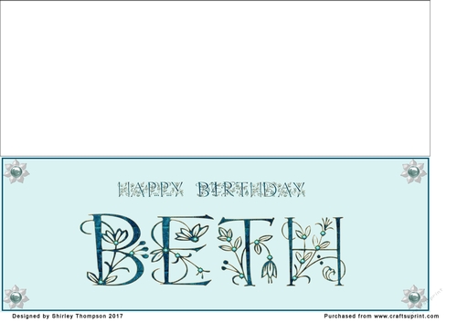 Large DL name card (Beth)