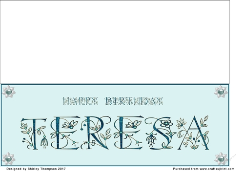 Large DL name card (Teresa)
