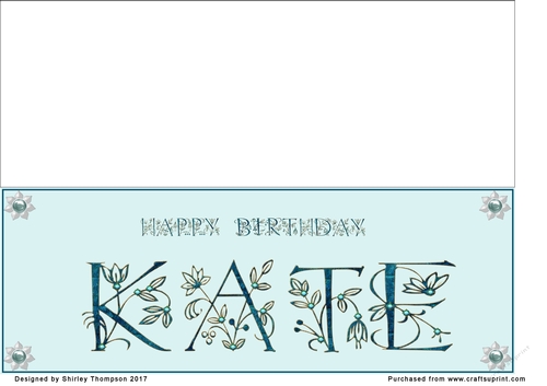 Large DL name card (Kate)