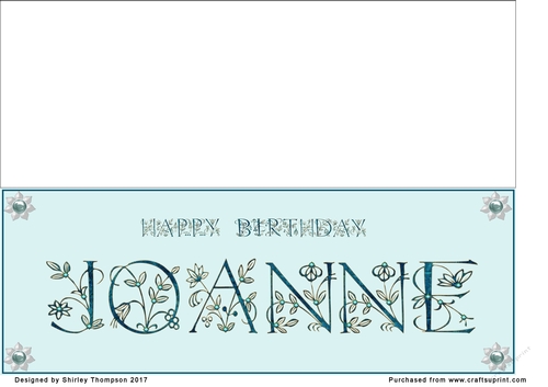 Large DL name card (Joanne)