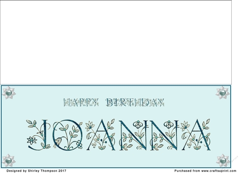 Large DL name card (Joanna)