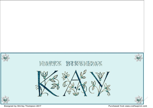 Large DL name card (Kay)