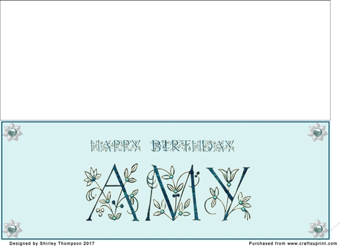 Large DL name card (Amy)