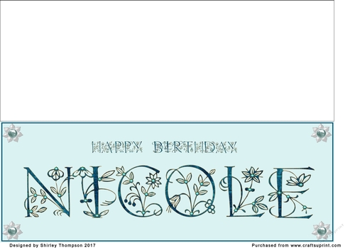 Large DL name card (Nicole)