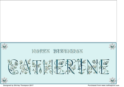 Large DL name card (Catherine)