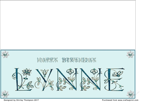 Large DL name card (Lynne)