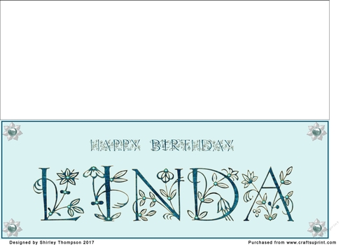 Large DL name card (Linda)