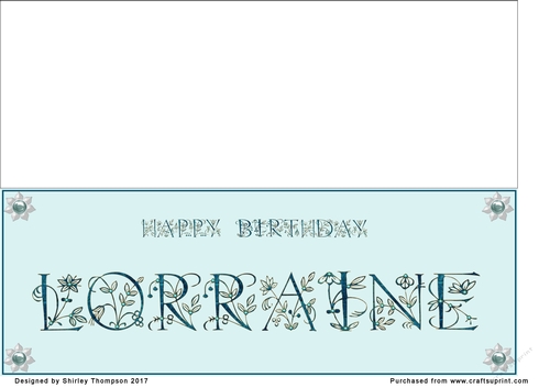 Large DL name card (Lorraine)