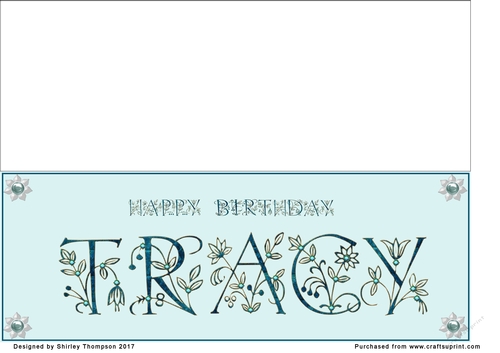 Large DL name card (Tracy)