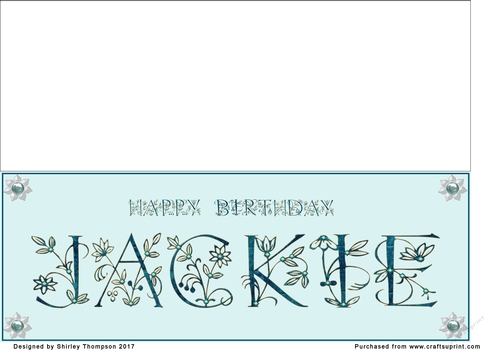 Large DL name card (Jackie)