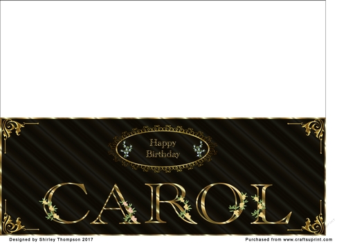Black & Gold DL name card (Carol)