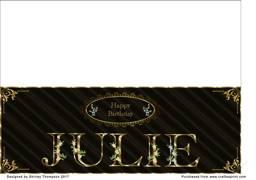 Black & Gold DL name card (Julie)