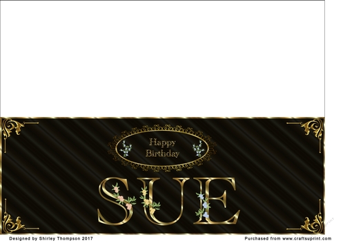 Black & Gold DL name card (Sue)