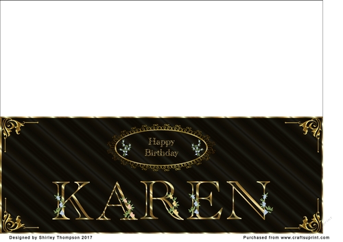 Large DL name card (Karen)