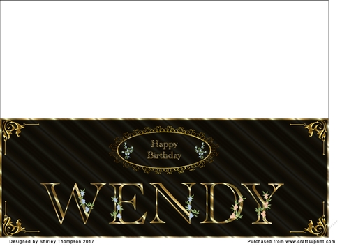 Large DL name card (Wendy)