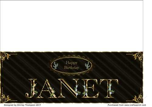 Large DL name card (Janet)