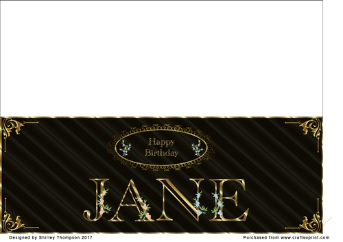 Large DL name card (Jane)
