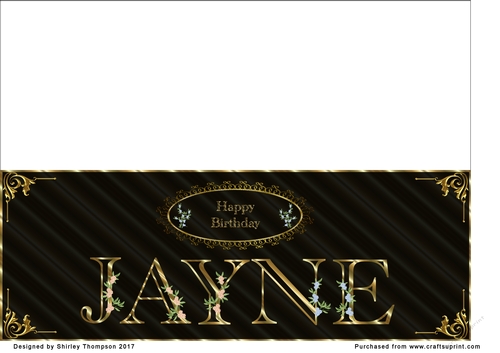 Large DL name card (Jayne)