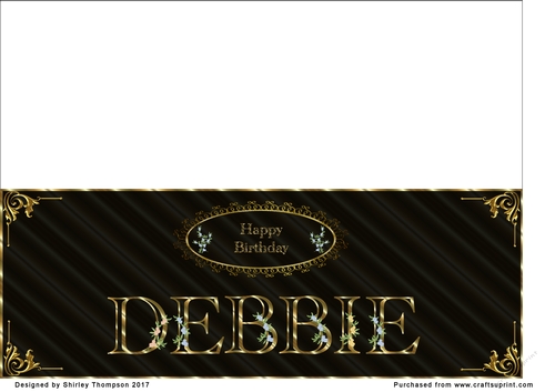 Large DL name card (Debbie)