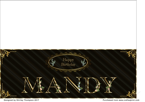 Large DL name card (Mandy)