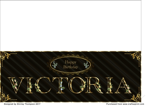 Large DL name card (Victoria)