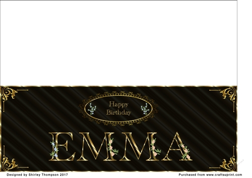 Large DL name card (Emma)