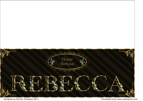 Large DL name card (Rebecca)