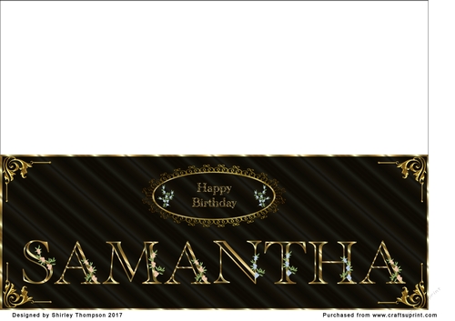 Large DL name card (Samantha)