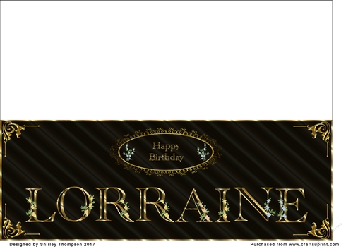 Large DL name card (Lorraine)