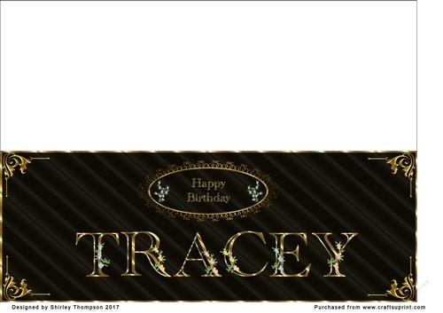 Large DL name card (Tracey)