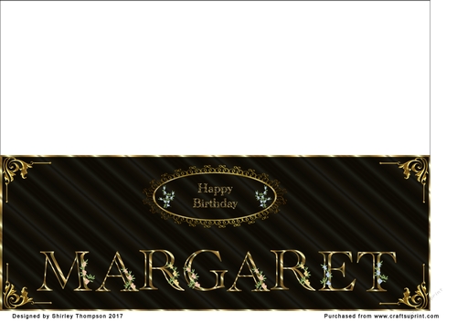 Large DL name card (Margaret)