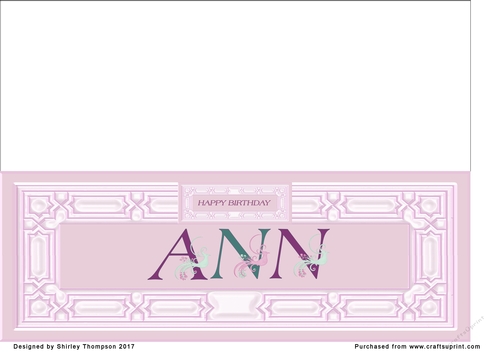 Pink DL name card (Ann)
