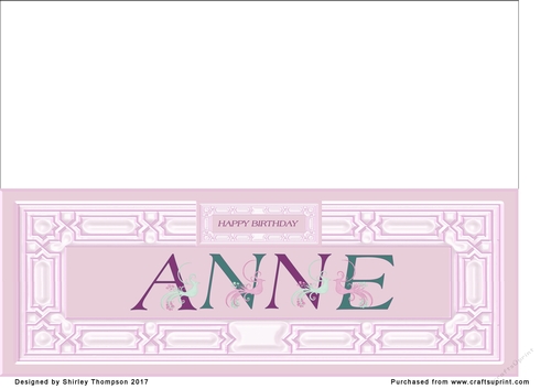 Pink DL name card (Anne)