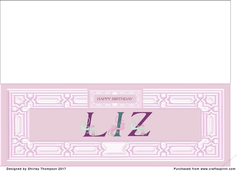 Pink DL name card (Liz)